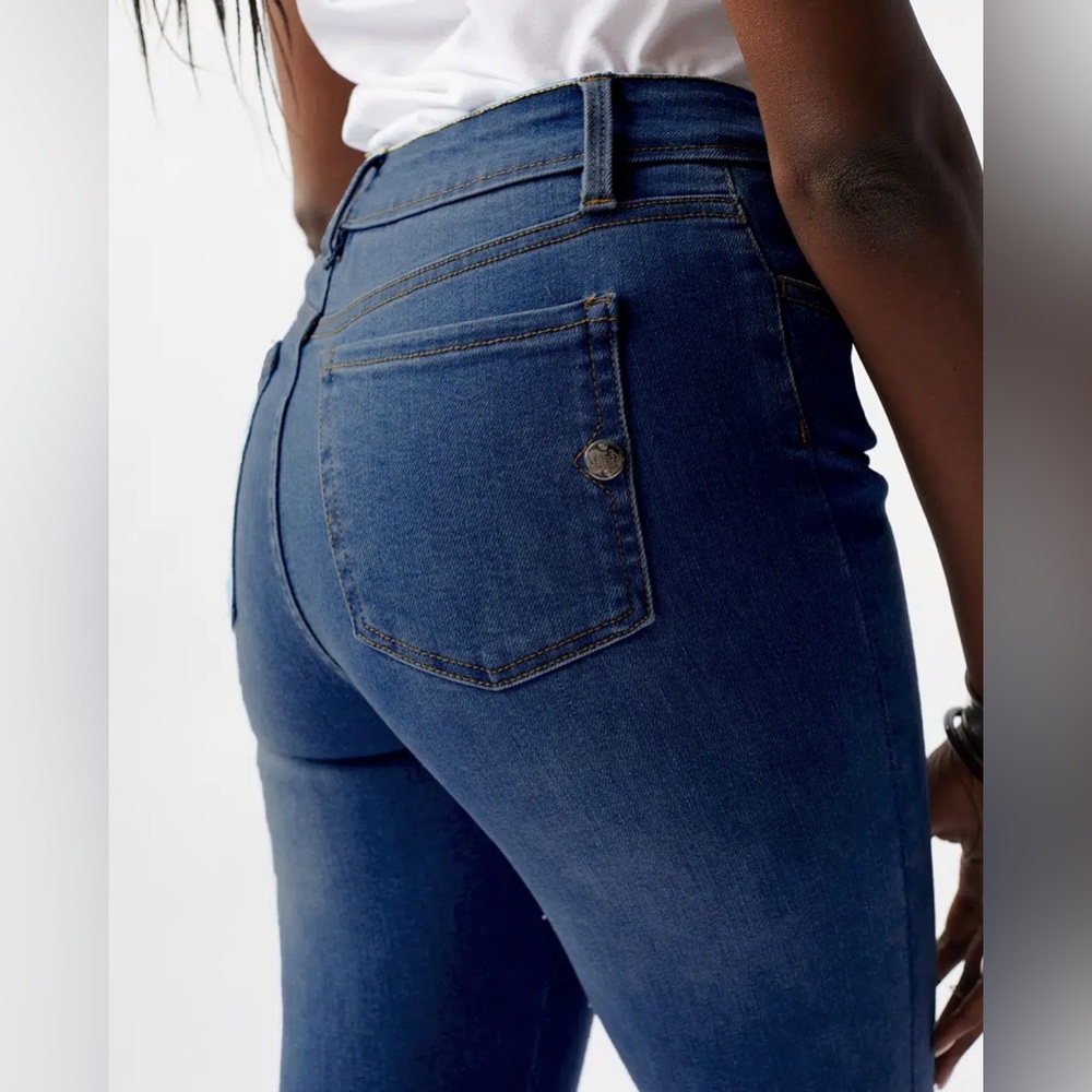 NWT‎ SHAFT Jeans Dolly Giza Denim Stretch Women's Italian 40 US 26 - Picture 3 of 13